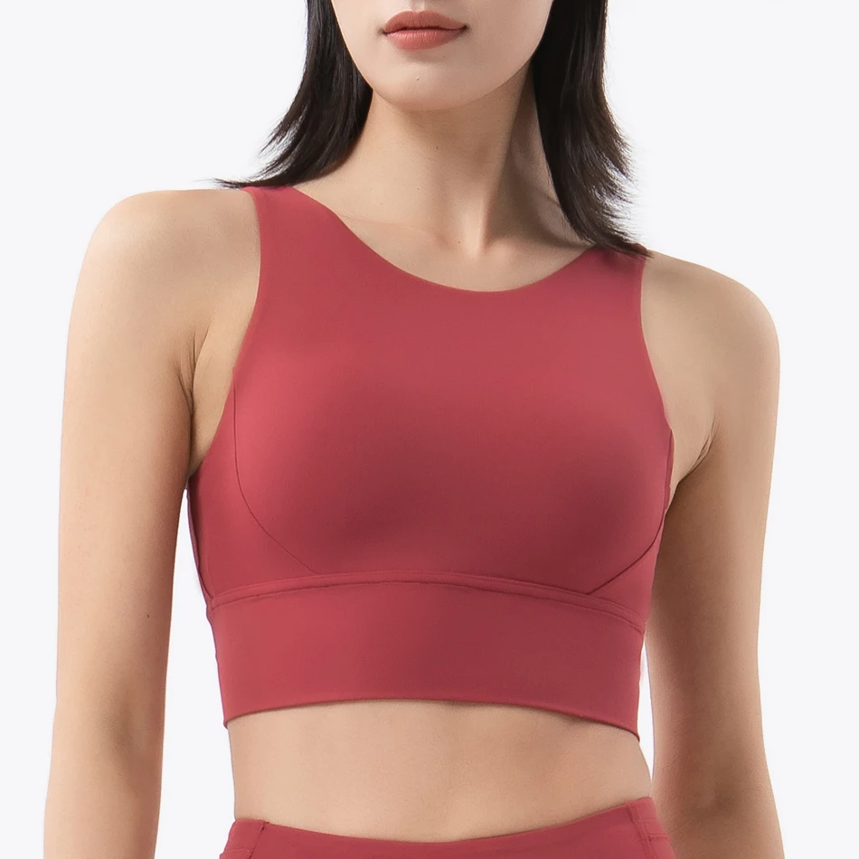 SOISOU-Sujetador deportivo para mujer, ropa interior Sexy, transpirable, elástica, 6 colores