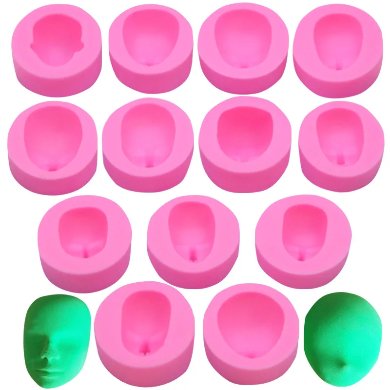 Man Woman Face Head Fondant Silicone Mold For Baking Embossing Pastry Of Cake Decorating Cooking Tools Designs Sugar Kitchen