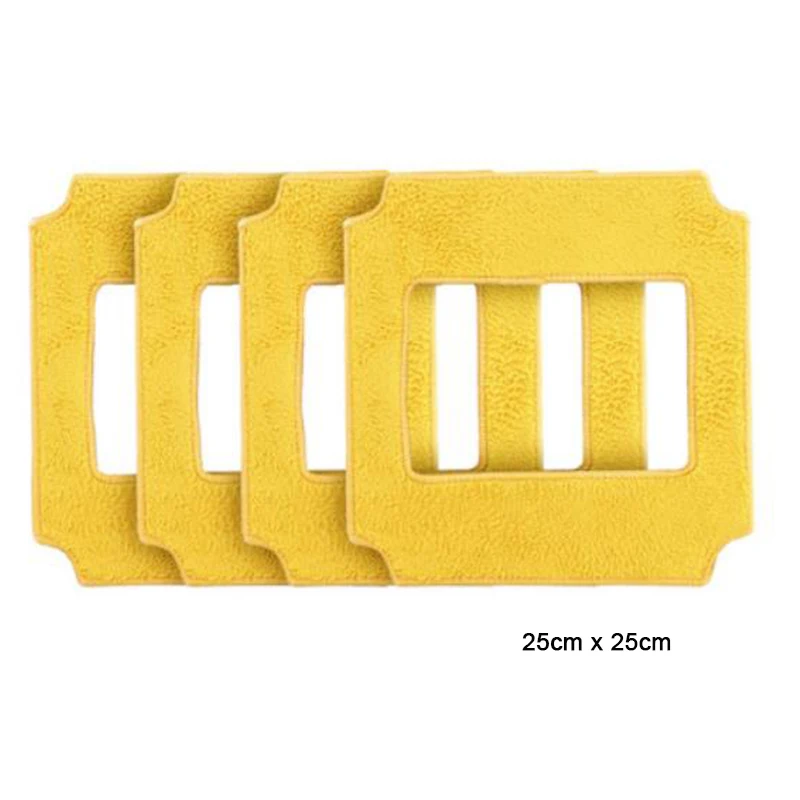 Original cleaning cloth 4pcs yellow mops of robot window cleaner WIN660/RL880 /RL1180/RL2988/RL3325/RL3368//QHC004 Wiper Mop