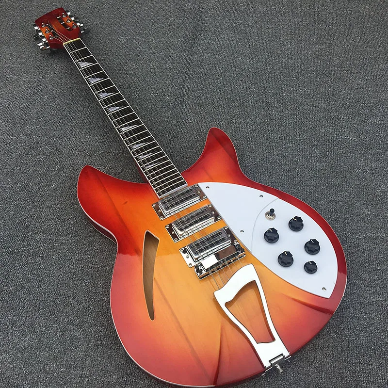 High-quality 12-string 360 electric guitar, basswood fingerboard and three pickups, which can be customized and shipped free of