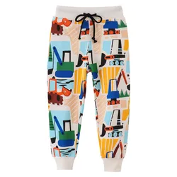 Jumping Meters Boys Cartoon Sweatpants Fashion Autumn Winter Hot Selling Children's Trousers Drawstring Kids Pants