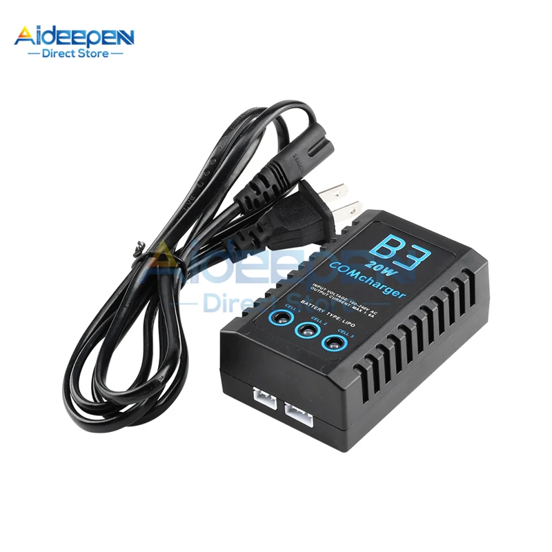 RCヘリコプター用バランスバッテリー充電器,Lipo電源,imaxrc,imax b3 pro,コンパクト2s,3s,20w,eu,usプラグ