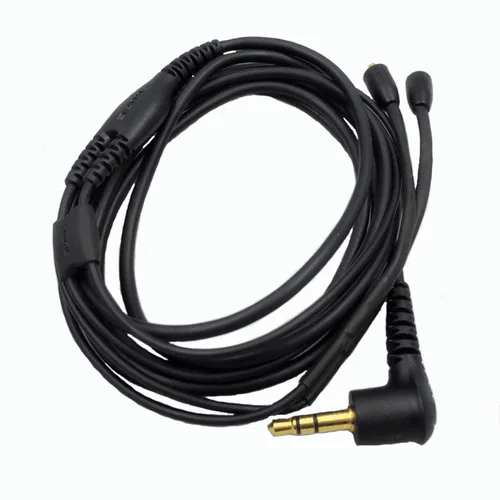 Imagen 2 del producto Cable de auriculares blanco de 64 pulgadas/16 metros para SHURE SE215 SE315 SE425 SE535 TH904 Cable de Audio negro-1,2 m