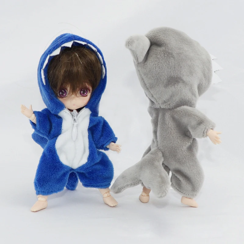 Ob11 Doll Clothes Cute Animal Jumpsuit Hooded Pajamas for Ob11,obitsu11,holala,GSC,1/12bjd Doll Clothes Accessories Toy Clothes