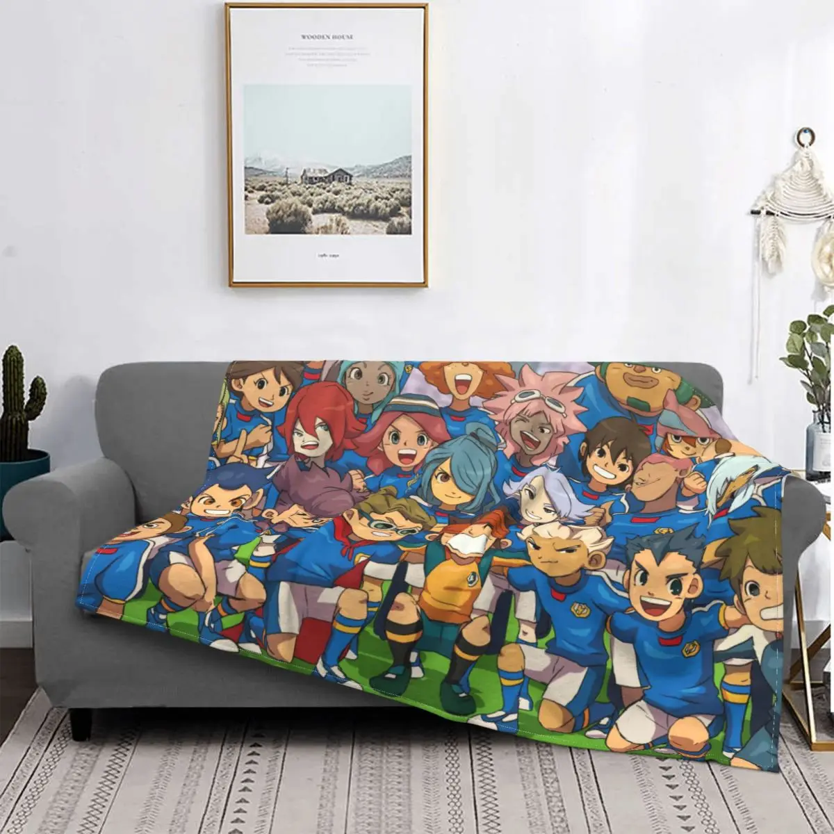 Inazuma Eleven Blankets Fleece Decoration Ultra-Soft Throw Blankets for Bedding Bedroom Plush Thin Quilt