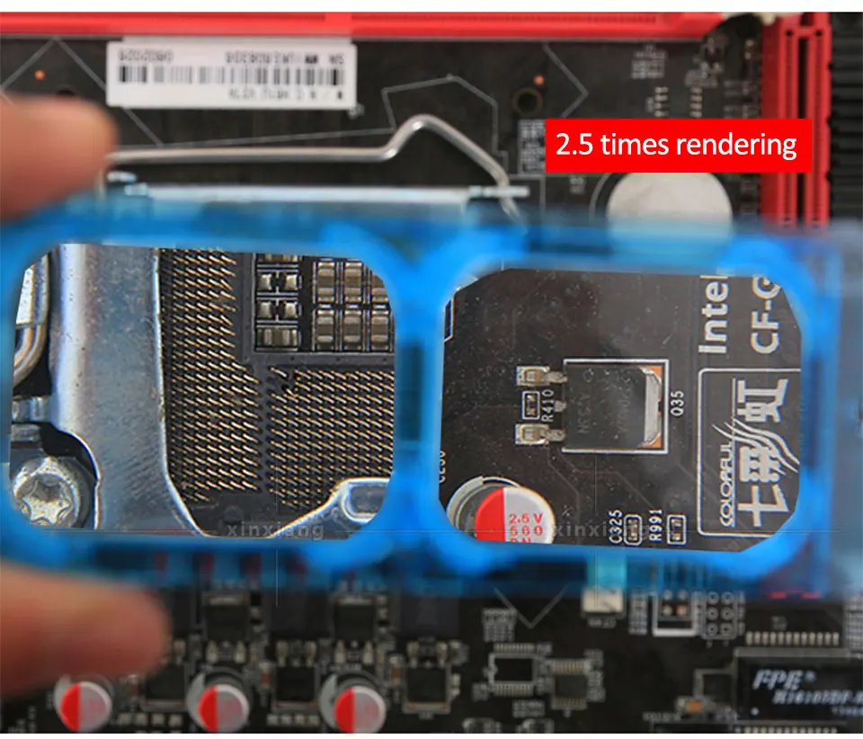 Stirnband-Lupe 1,5X2X2,5X3,5X 4-Linsen-Vergrößerungsglas mit LED-Beleuchtung, Kopfmontierte Lupe für Uhrenreparatur, Schmuck und Lesen – Detail 10