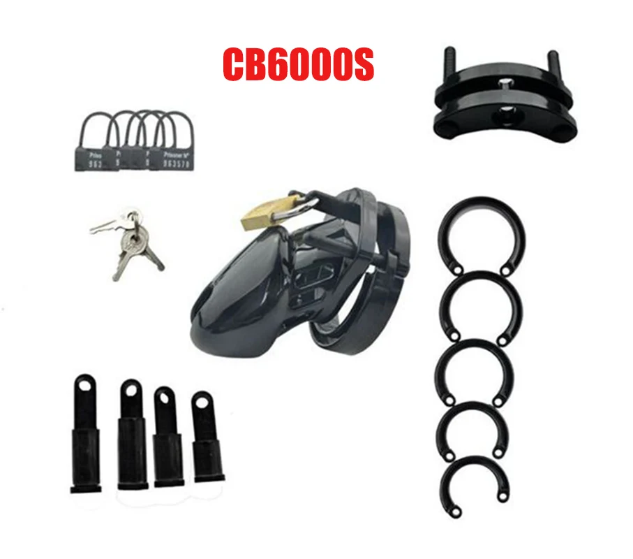 CB6000S/CB6000 Rooster Cage Male Chastity Device Cock Cage with 5 Size Ring Male Chastity Belt Penis Lock Adult Sex Toys For Men