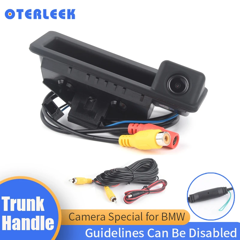 Oterleek Car Handle Camera Rear View for BMW E60 E61 E70 E71 E72 E82 E88 E84 E90 E91 E92 E93 Parking Backup Camera