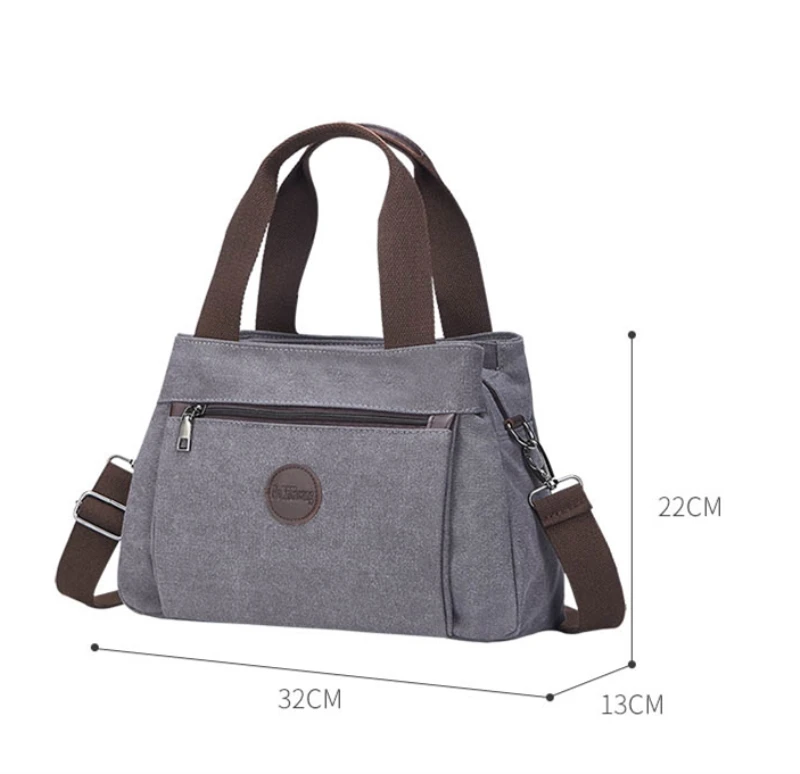 Neue Multifunktions Umhängetasche für Frauen Schulter Messenger Taschen Weibliche Leinwand Handtaschen Mode Große Kapazität Hobos Pack – Detail 1