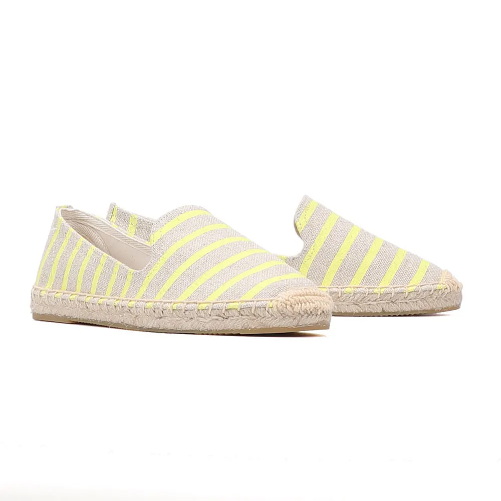 Sale Time-limited Platform Hemp Rubber Slip-on Casual Striped Zapatillas Mujer Sapatos Womens Espadrilles Flat Shoes