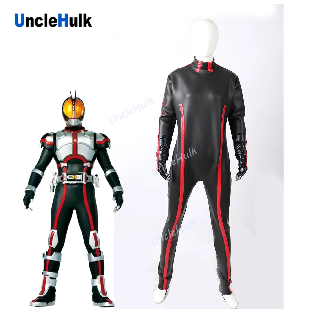 Rider Faiz 555 Φ's Cosplay Costume - Diving Suit Fabric Bodysuit with Gloves | UncleHulk