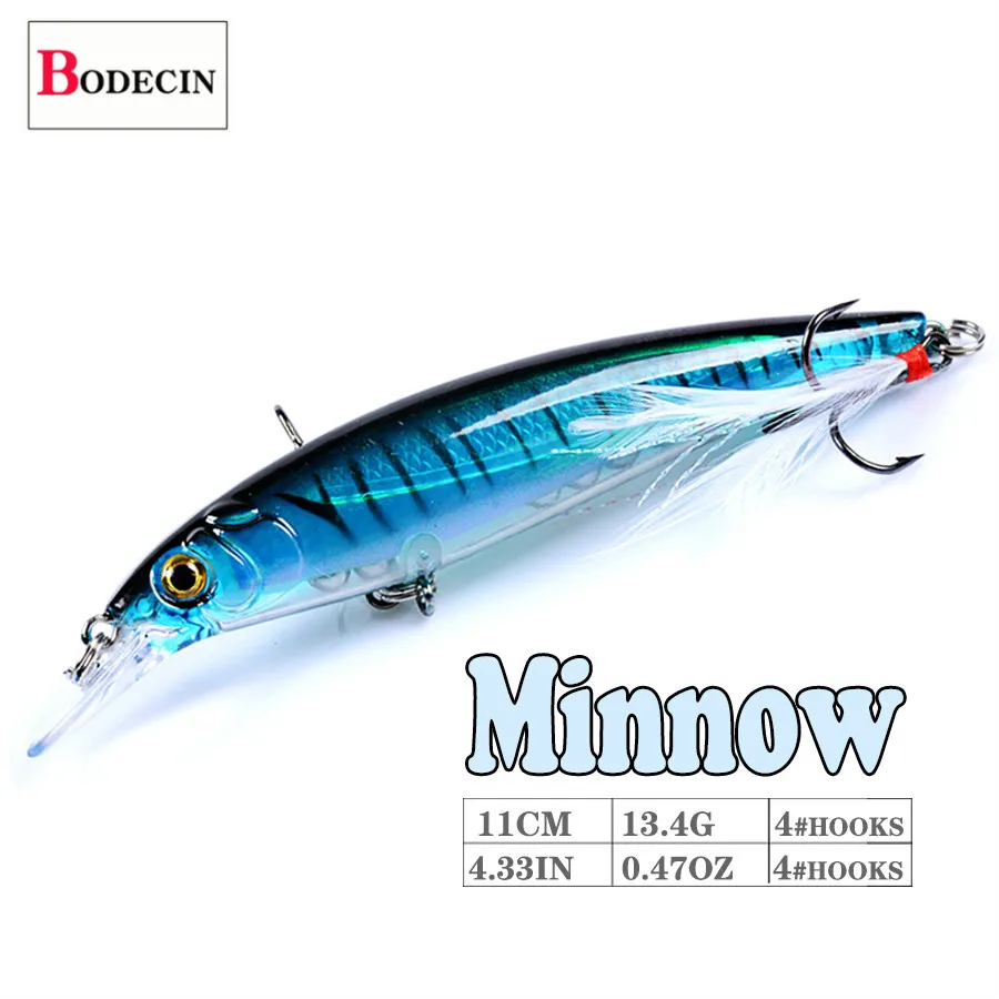 Jerkbait Minnow Fishing Lures Hard Plastic Bait Artificial Lure Bass Pike ABS Wobbler for Fish Hooks Crankbait 3D Eyes Sea 1pcs