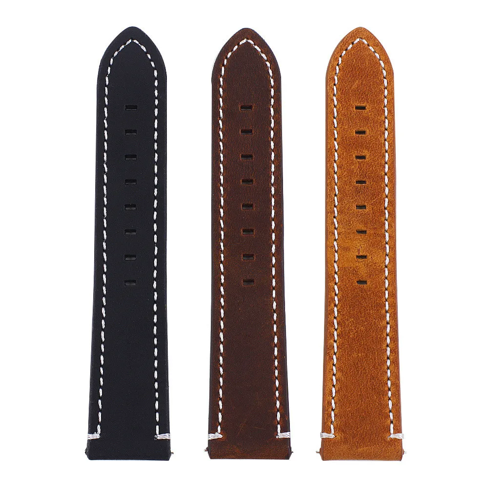 18mm 20mm 22mm Leather Watch Strap Band  Quick Release For Man Brown Black Strap Of Double sided Calf Skin iMAVEN