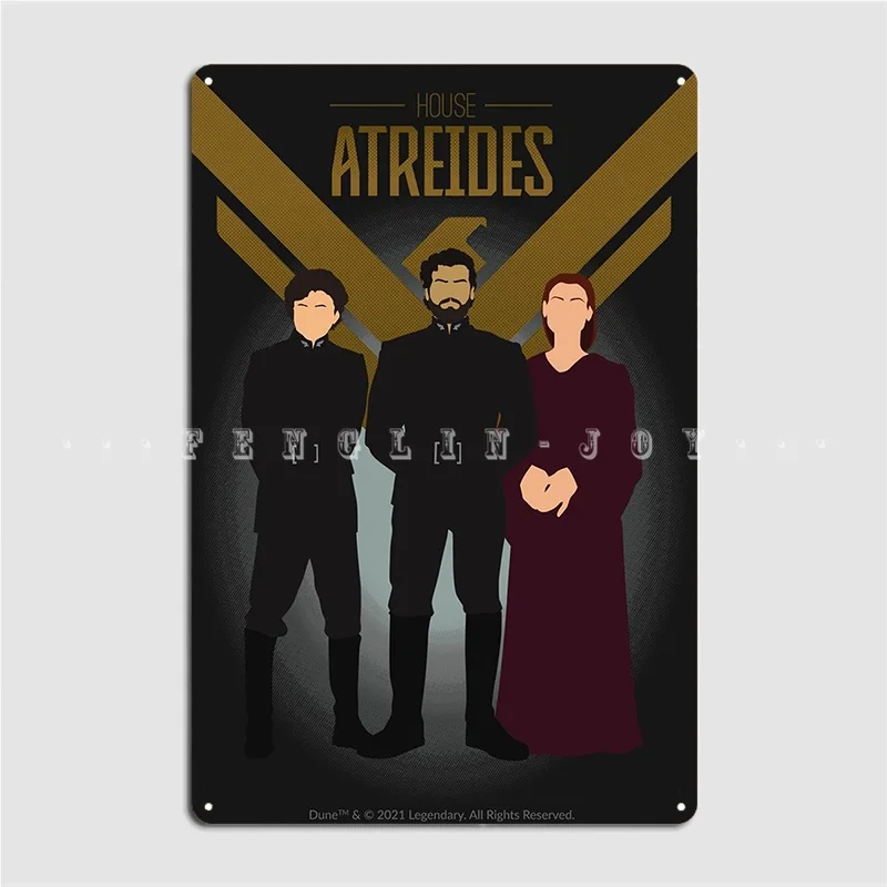 House Atreides Poster Metal Plaque Printing Mural Wall Plaque Wall Mural Tin Sign Poster