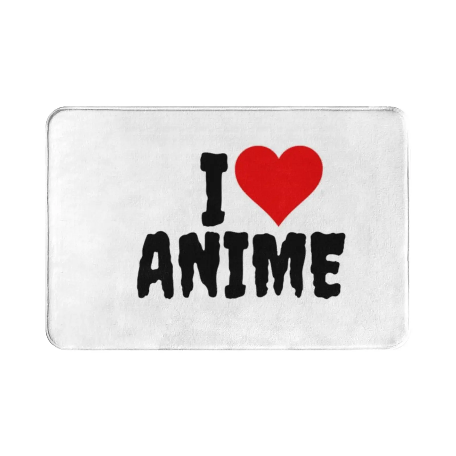 I Love Anime Carpet Mat Rug Cushion Soft Non-Slip Anime Lover Anime Death Note Shingeki No Kyojin