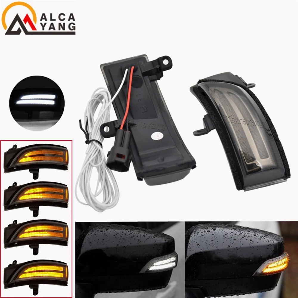 LED Dynamic Blinker Side Mirror Indicator Light For Subaru WRX STI Crosstrek Forester Outback Turn Signal Lamp Amber/White Smoke