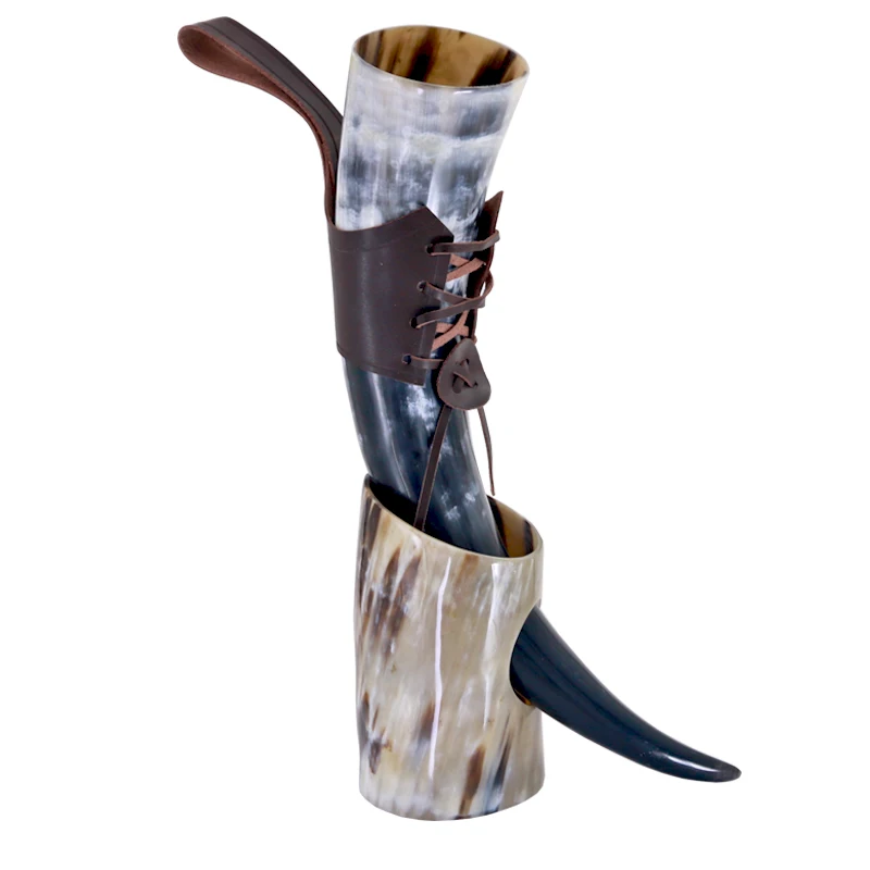 Handicrafts Viking Drinking Horn Cups Ale Beer Wine Goblet Chalice Tankard Ox Horn Beaker Vessels Viking Drinking Mug