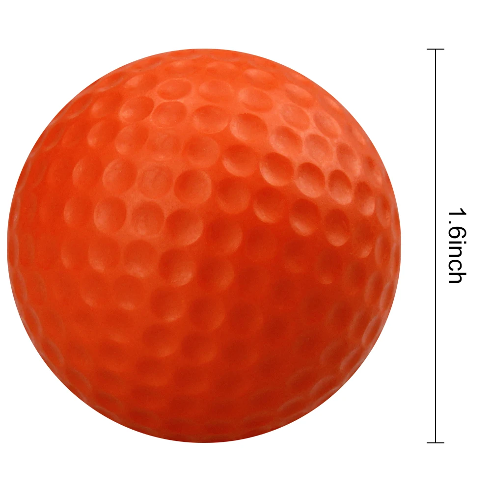 Pelotas de golf de espuma de PU de color esponja elástica de 10 piezas para práctica en interiores