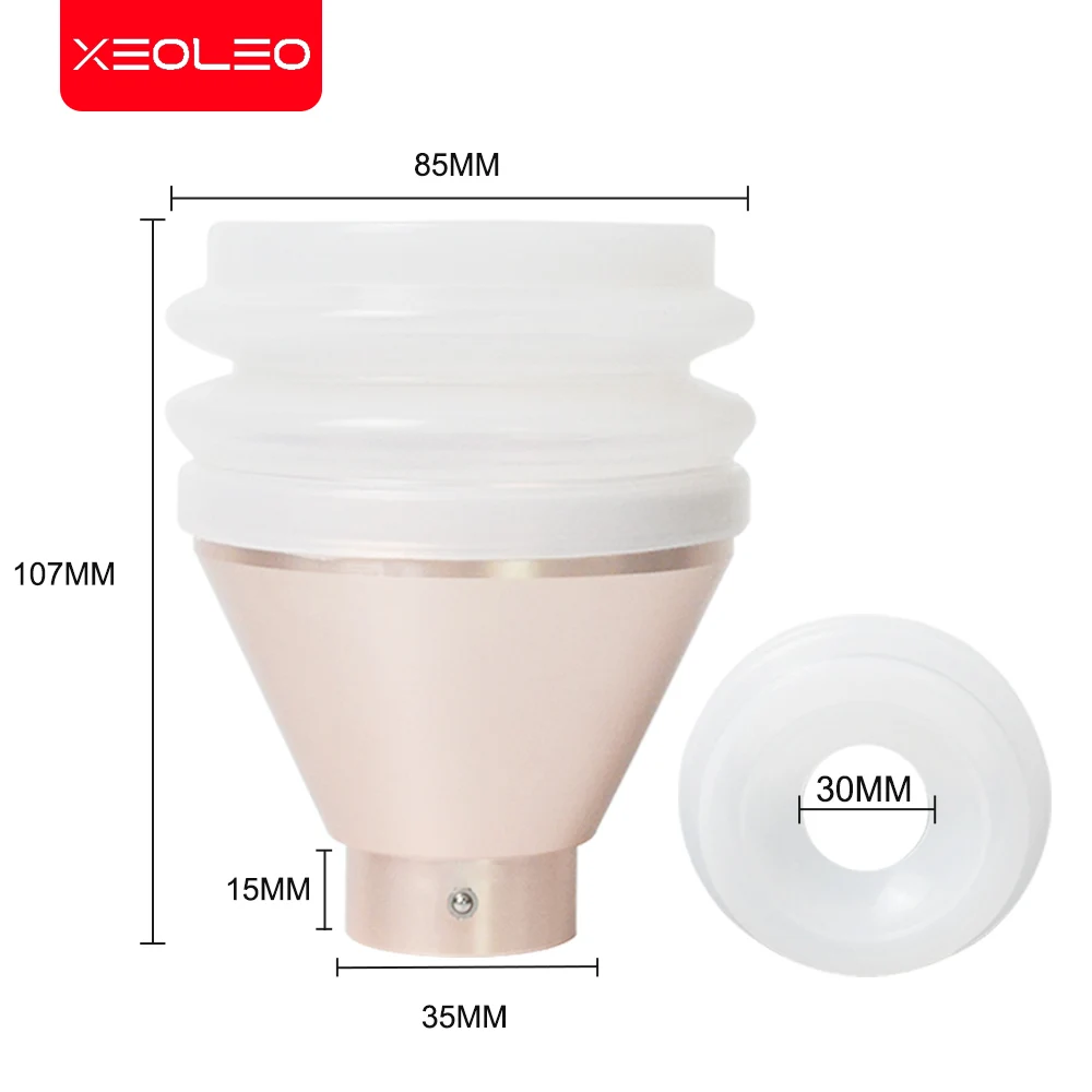 Xeoleo – moulin à café en aluminium 35mm de diamètre, trémie de soufflage, adapté aux différentes machines à moudre