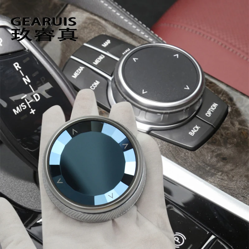 Car Styling crystal Multimedia Buttons switch Knob Cover Sticker for BMW 5 6 7 series G30 G38 G32 X3 G01 X4 G02 Auto Accessories