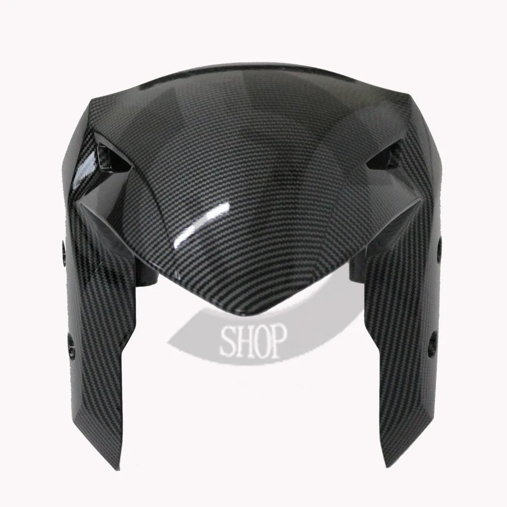 Motorcycle Fairing Front Fender ABS Injection Carbon Fiber Color Suitable For Kawasaki ZX-25R 2020-2021 Customizable Color