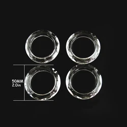 50MM 1 Piece Clear Ring Circle Crystals Pendants Glass Suncatcher Chandelier Crystals Prisms Parts Drops Light Ring Accessories