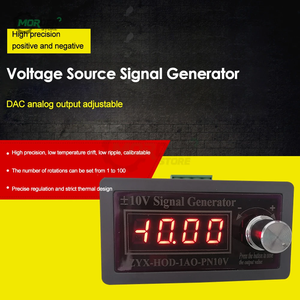 0-10V /±10V 4-20mA Source Signal Generator Constant Current 0.01mA Function Generator for Electronic Measuring Tool