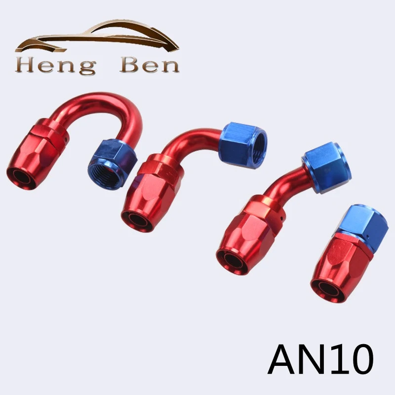 Car AN10 0° 45° 90° 180° Degrees Oil-Cooled Joints Anti-Leakage Oil Cooler Parts