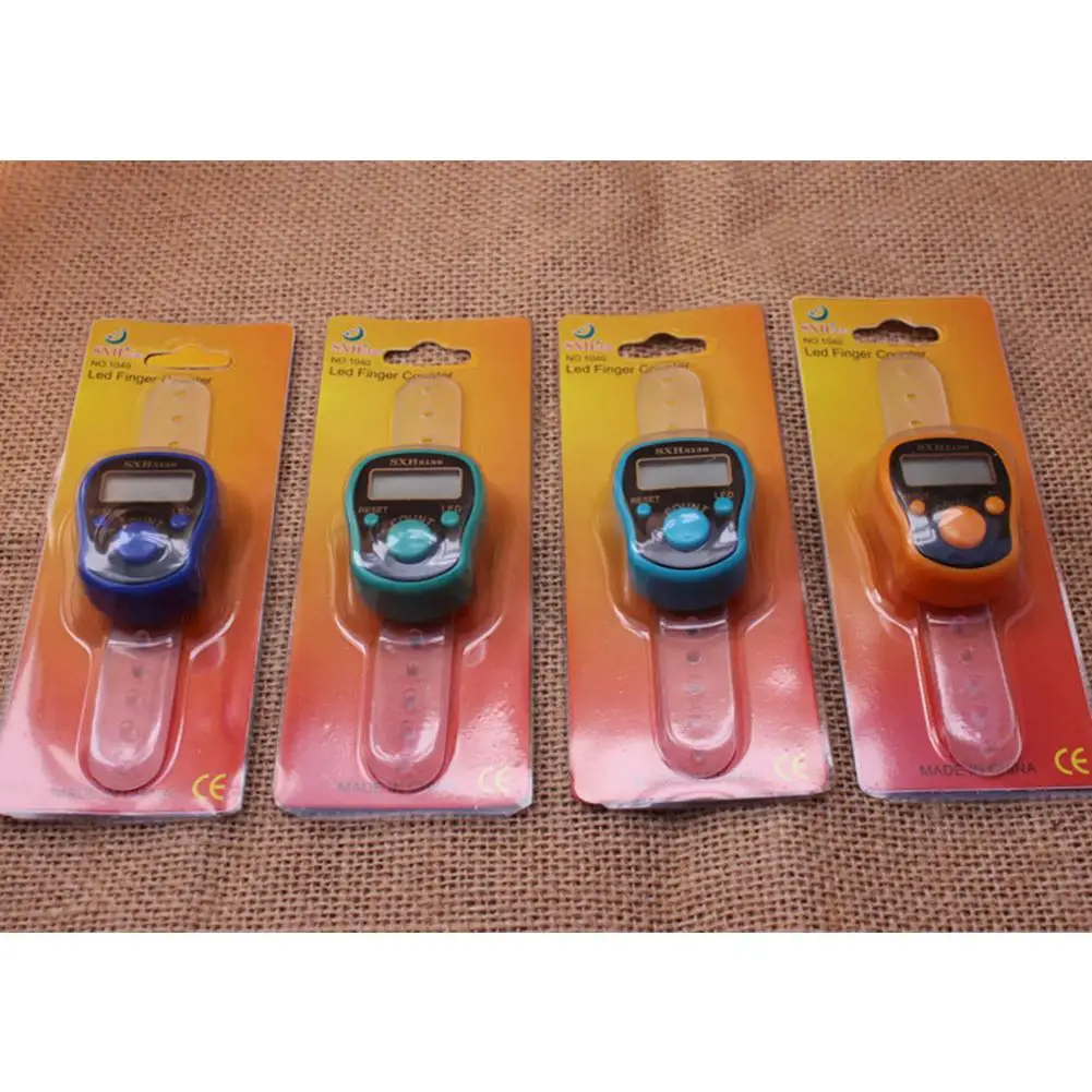 1 шт., портативный электронный цифровой счетчик пальцев с ЖК-дисплеем