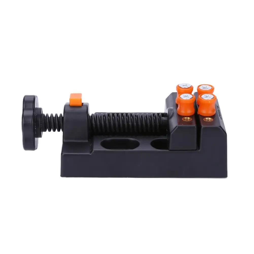 Imagem -06 - Mandíbula Bancada Braçadeira Mini Furadeira Vice Micro Clipe de Abertura Mesa Paralela Plana Vise Jóias Assistir Kits de Ferramentas de Reparo 1pc Preto