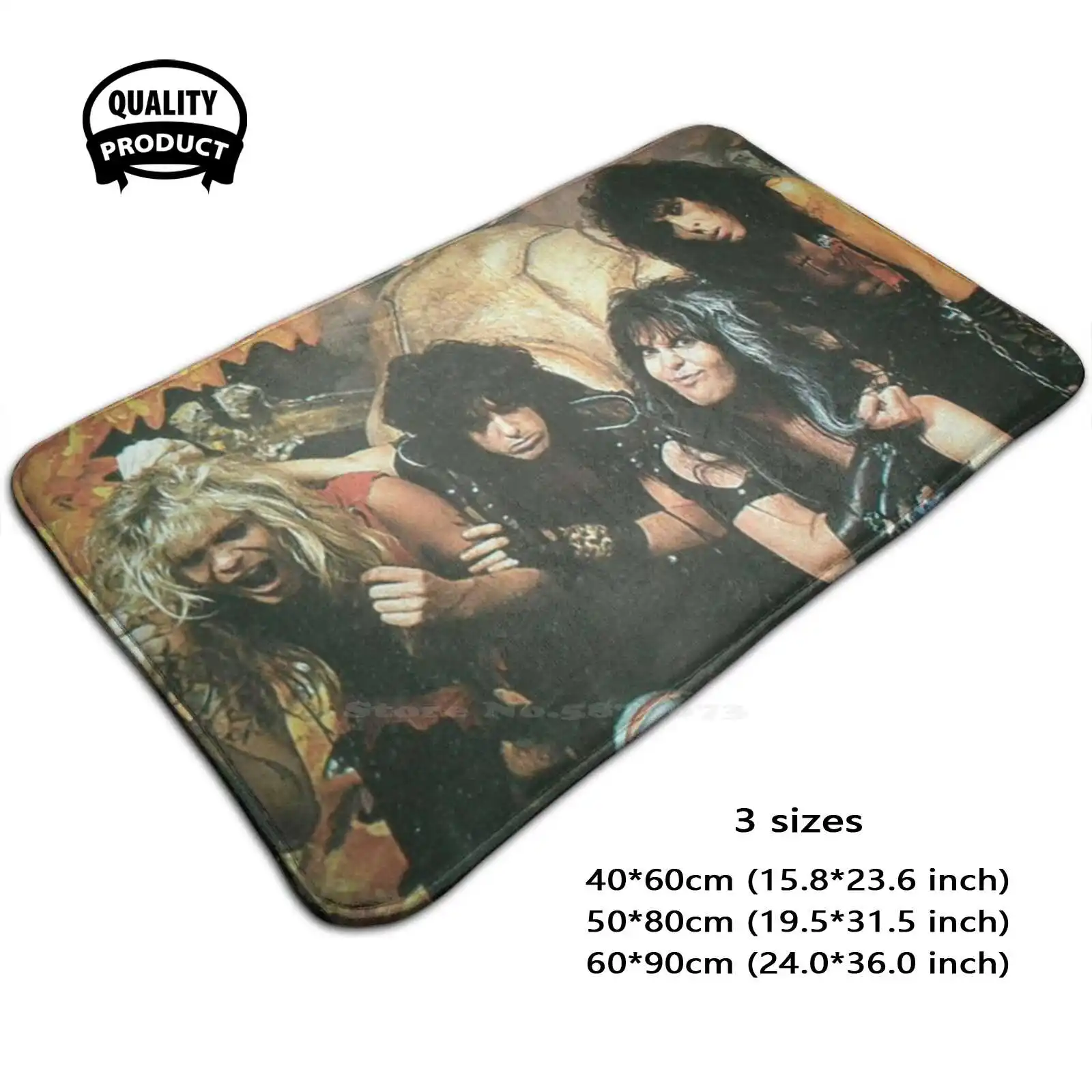 Animal Era Soft Cushion Home Carpet Door Mat Car Rug Heavy Band Vintage 80S Retro Shock Animal Era Concerts Tour Album Blackie