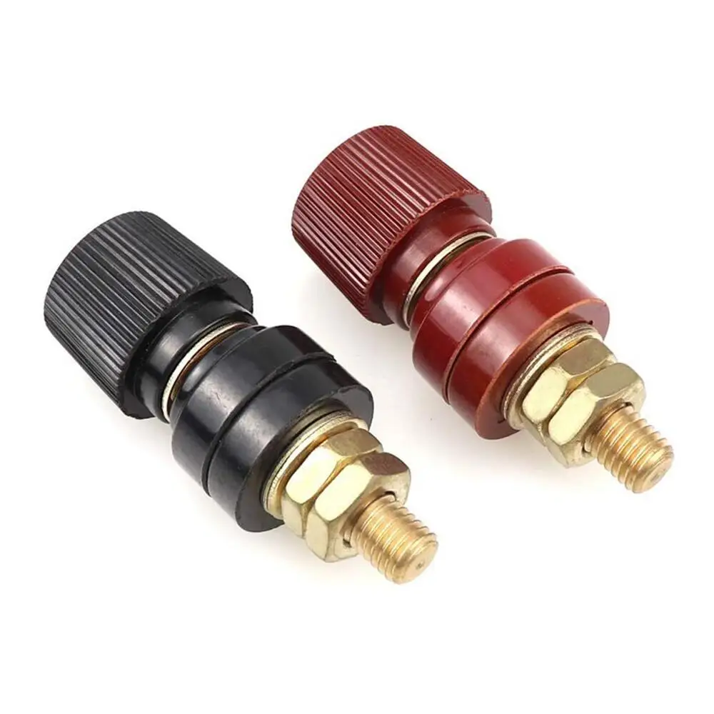 Brass Stud Premium Remote Battery Power Junction Post Connectors 6mm 8mm Replacement Terminals Kit Auto Accessories