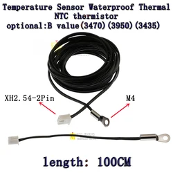 1pcs  NTC Thermistor 100CM B3950 3470 3435 1% 5K 10K 15K 20K 50K 100K Waterproof Digital Temperature Sensor Probe Thermal Cable