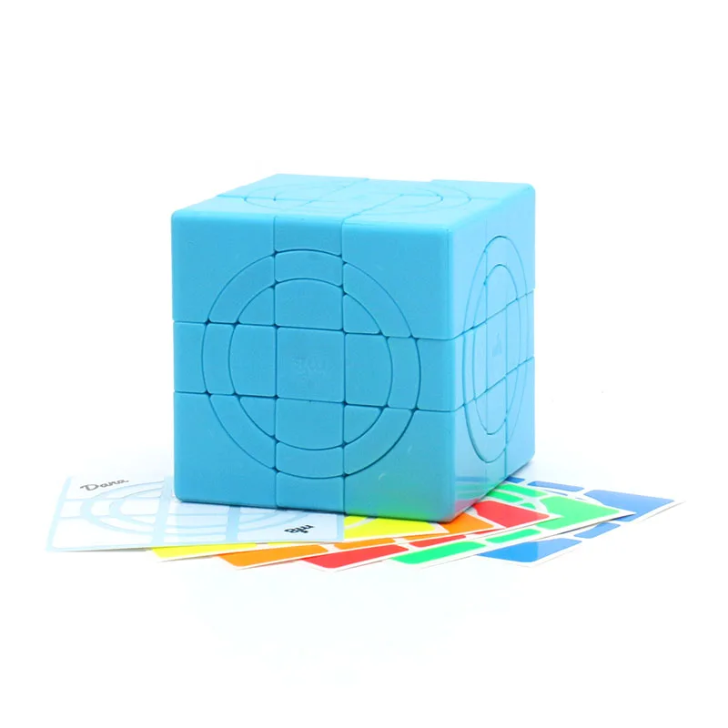 Nuovo originale Mf8 Doppio Cerchio Cubo Magico 3x3x3 Collezione Pazzo Cubo Magico Giocattoli Giocattoli Educativi Professionali con Forma di Anello