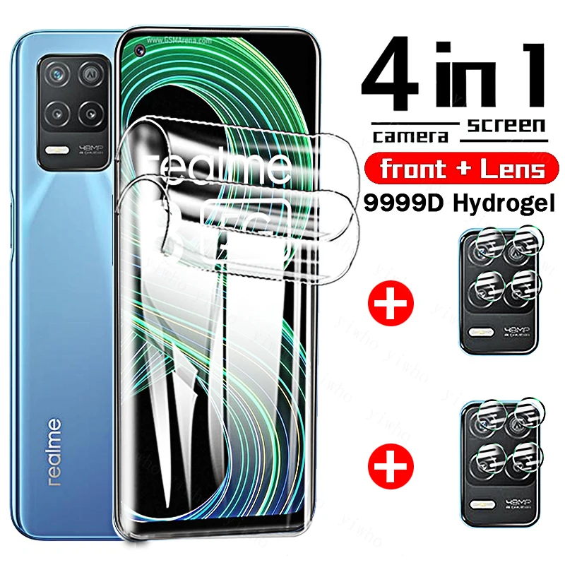 

Гидрогелевая пленка 999D для Realme 8 5g 6 7 8 Pro 7i Global 6i 5i Gt Neo Flash Narzo 30 30a 5g, защита экрана камеры, мягкое стекло