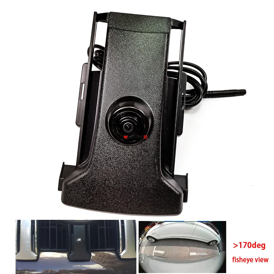 1920*1080P AHD1080deg car FRONT GRILLE view camera for Toyota LAND CRUISER PRADO TX 150 Fj150 2014 2015 park camera night vision