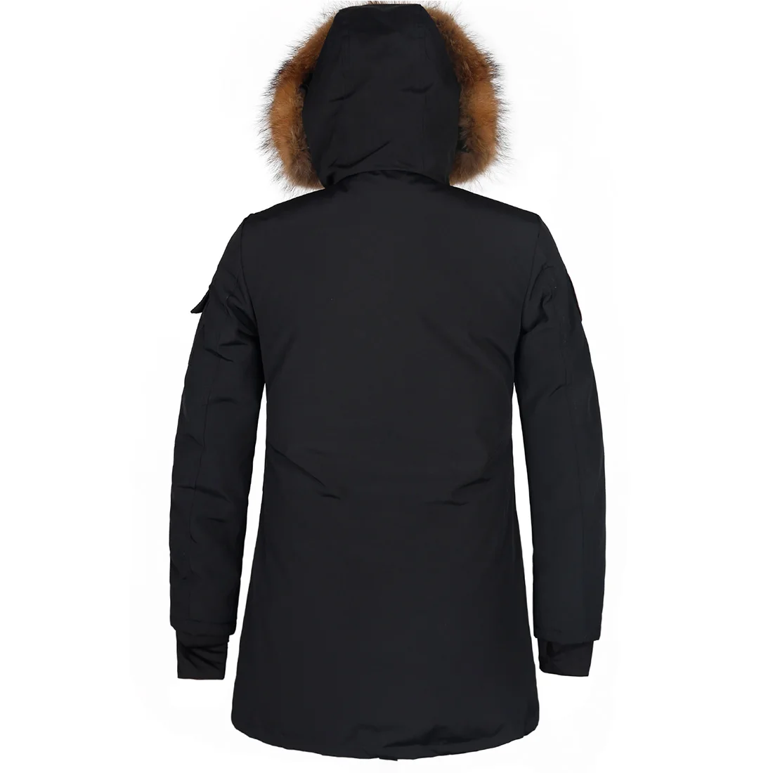 Dames Winter Nieuwe Donzen Parkas Lesmart Bontkraag Lange Donsjas Met Capuchon Dikke Damesmode Bovenkleding Zak Puffer Jacks