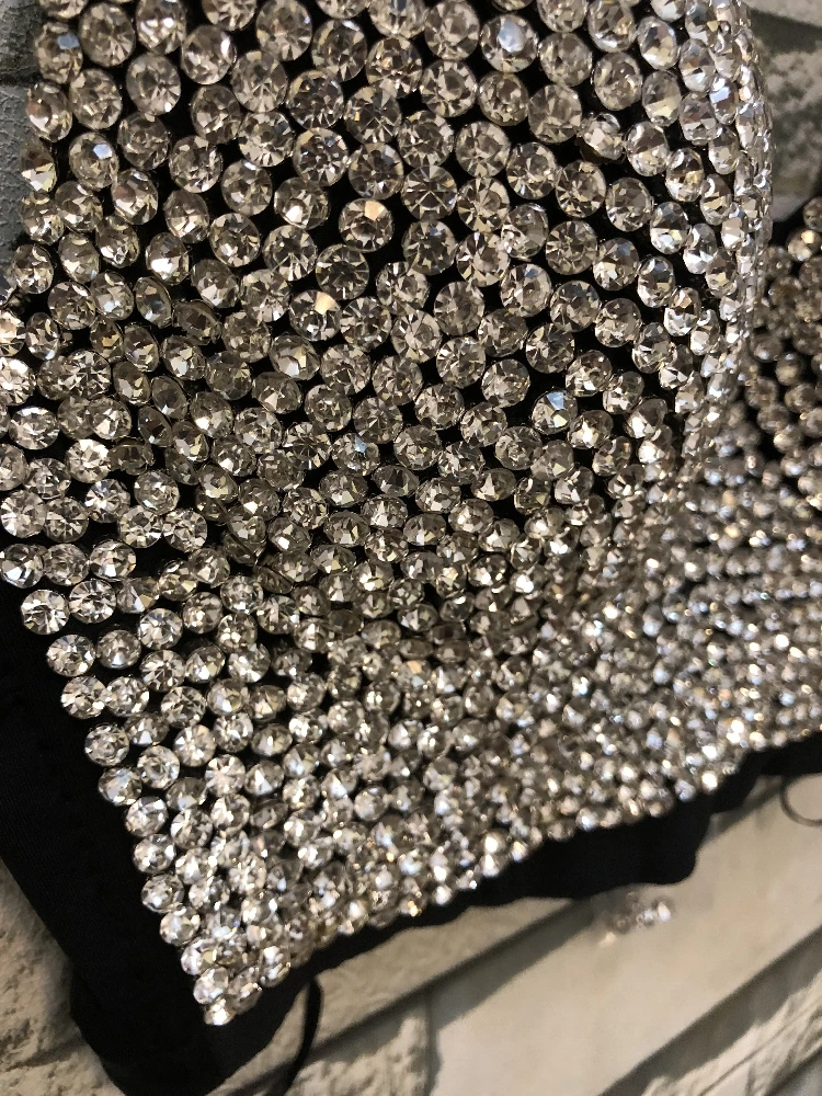 Sexy Corset Rhinestone Top Bustier Crop Top Rave Outfit Festival Clothing Female Diamond Tops for Women Summer 2022