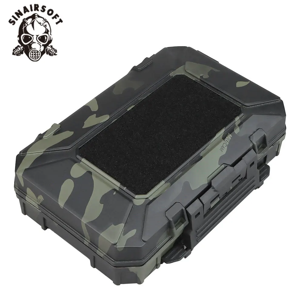 SINAIRSOFT Custodia di sicurezza tattica per pistola con imbottitura in schiuma Airsoft Custodia per pistola Scatola protettiva Cassetta degli attrezzi Valigia Accessori per la caccia