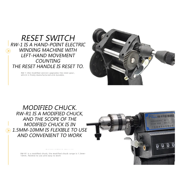 RW-5 / R1 Manual Hand Shake Digital Display Wire Semi-Automatic Count Winding Machine Electrical Transformer Row Machine