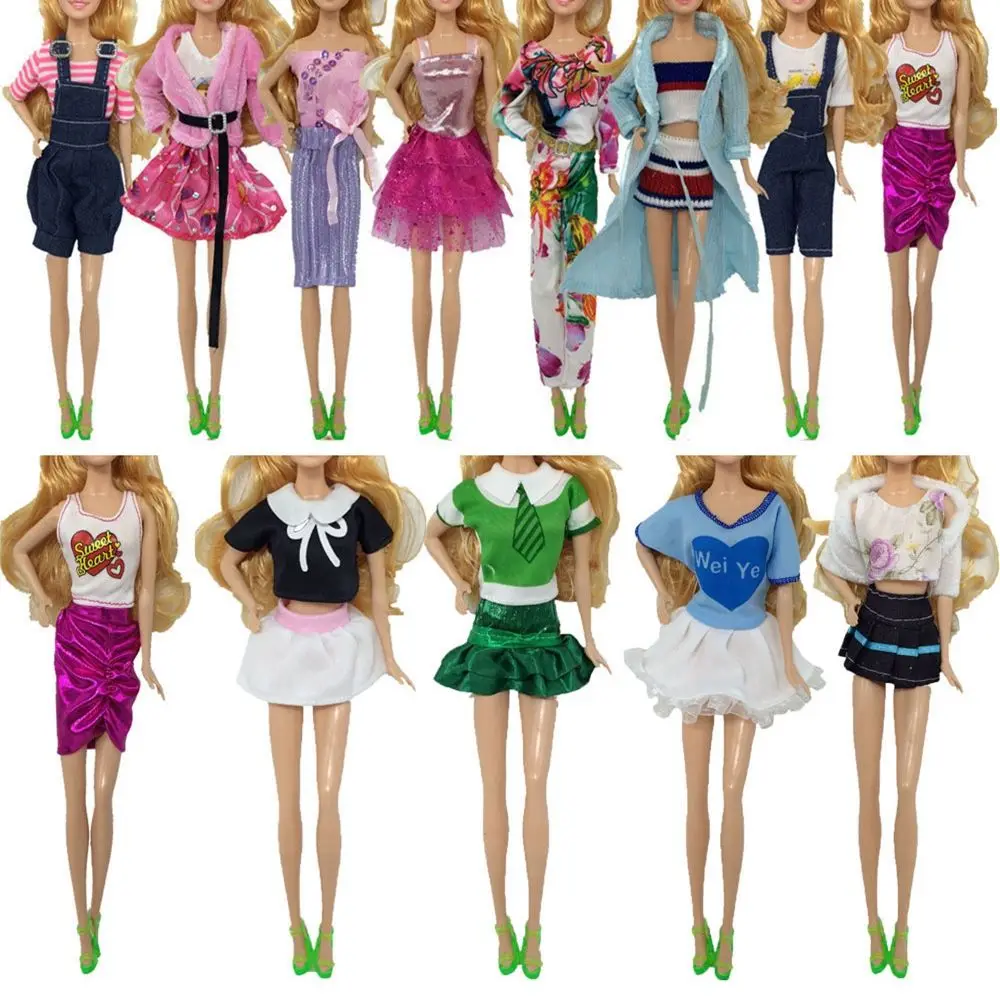 

Newest Doll Dress Fashion Casual Wear Handmade Girl Party Clothes Dresses For 30cm Doll Accessories DIY Girl Gift Toys