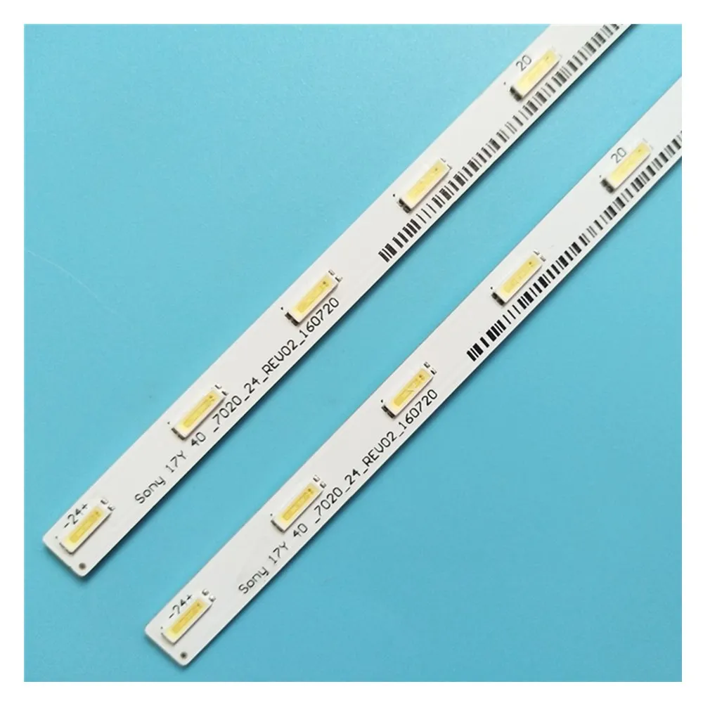 2pcs x LED Backlight Strip for TV SONY 17Y 40_7020_24_REV02_160720 E303084 KDL-40WE6632WS 40WE665 24LEDs 432mm