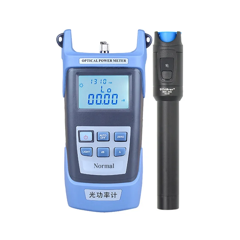 2 in 1 FTTH 850~1625nm Optical power meter with TriBrer 10mw VFL optic test pen 10KM Visual Fault Locator