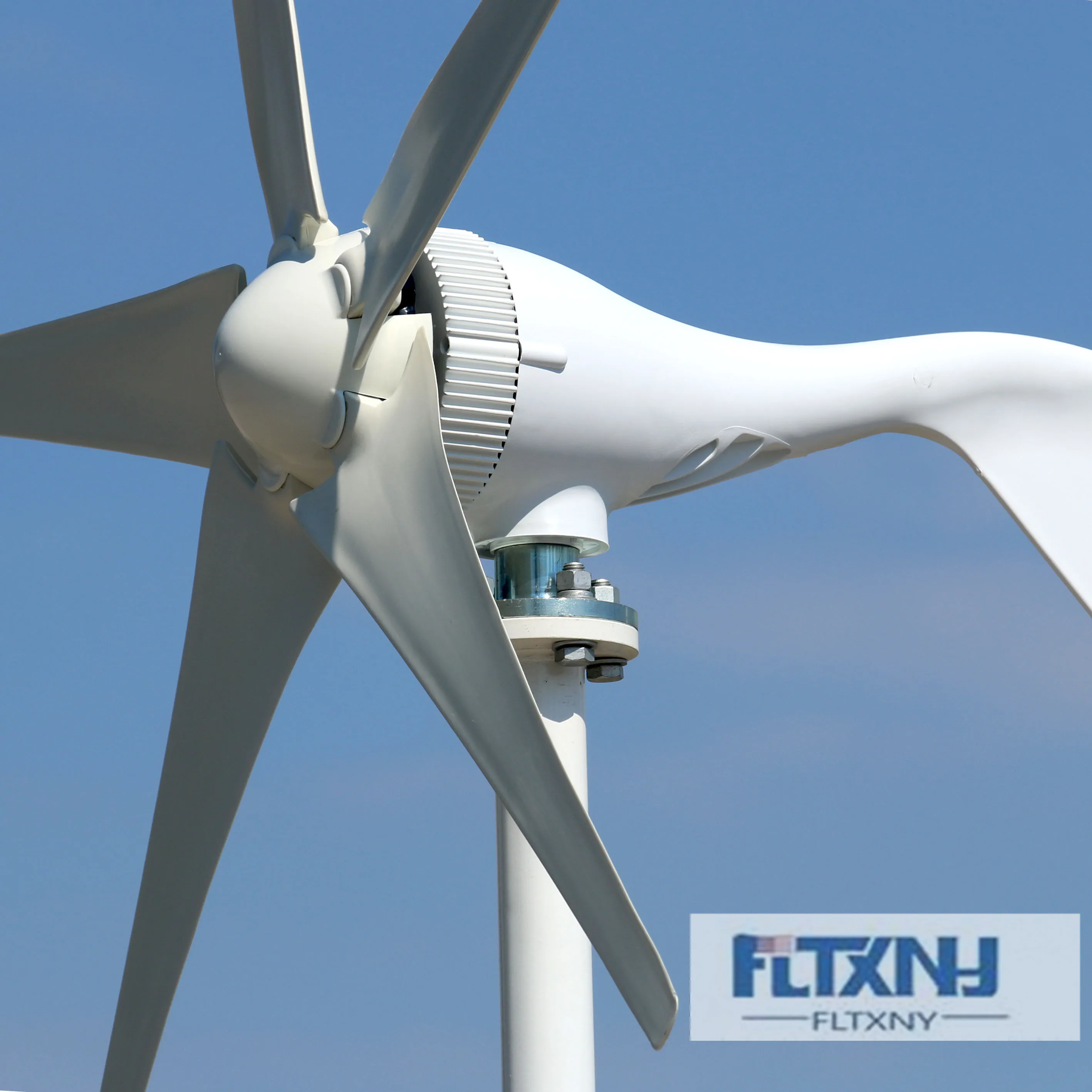 FLTXNY POWER 4000W 12V 24V Horizontal Wind Turbine Generator With 12V 24V MPPT Wind Controller