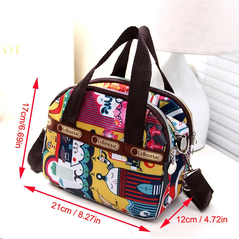 Hot Sale 12 Colors Women\'s Satchel Shoulder Bag Hobo bag Tote Messenger Cross Body Waterproof Canvas Multi Pocket Handbag