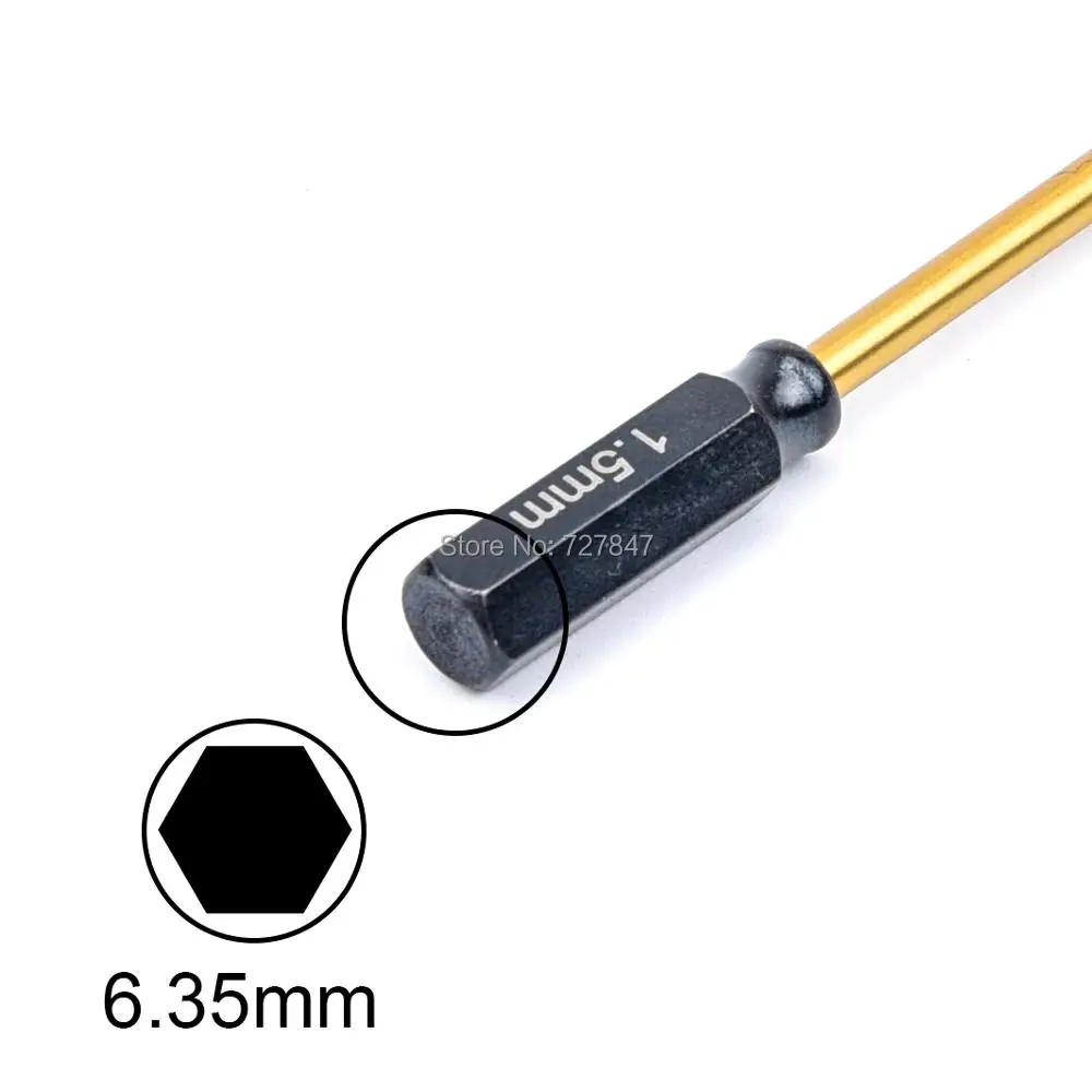 Durable Alloy Steel Metal 1.5 2.0 2.5 3.0mm Hexagonal Wrenches Hex Phillips Nut Slotted Screwdrivers for RC Helicopter Model