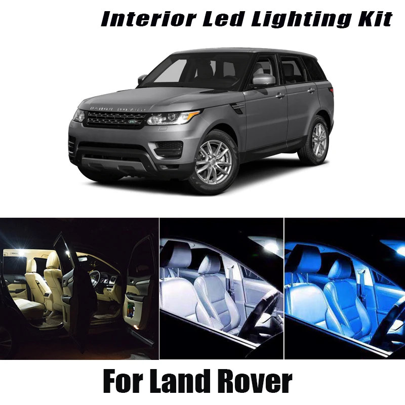 Lâmpada automotiva de led canbus, lâmpada para land rover range sport l320 evoque p38 l322 freelander 1 2 discovery 2 3 4 lr2 lr3 lr4