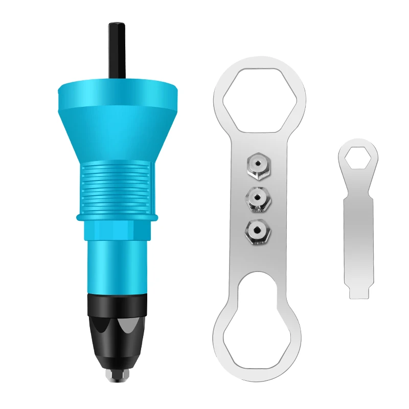 OUDISI Electric Rivet Gun 2.4mm-4.8mm rivet nut gun drill adapter Cordless riveting tool Insert Nut Pull Rivet Tool