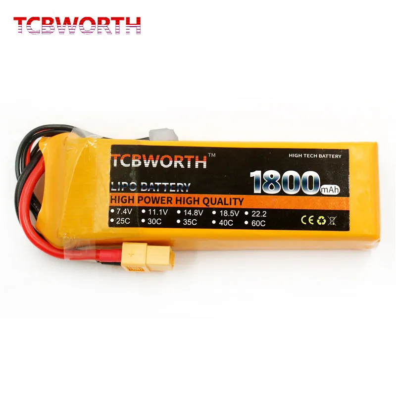 2PCS/Pack 2S 7.4V 1800mAh 25C 35C 60C RC LiPo Battery 7.4V For RC Drone Helicopter Airplane Car Boat Quadrotor 2S Batteries