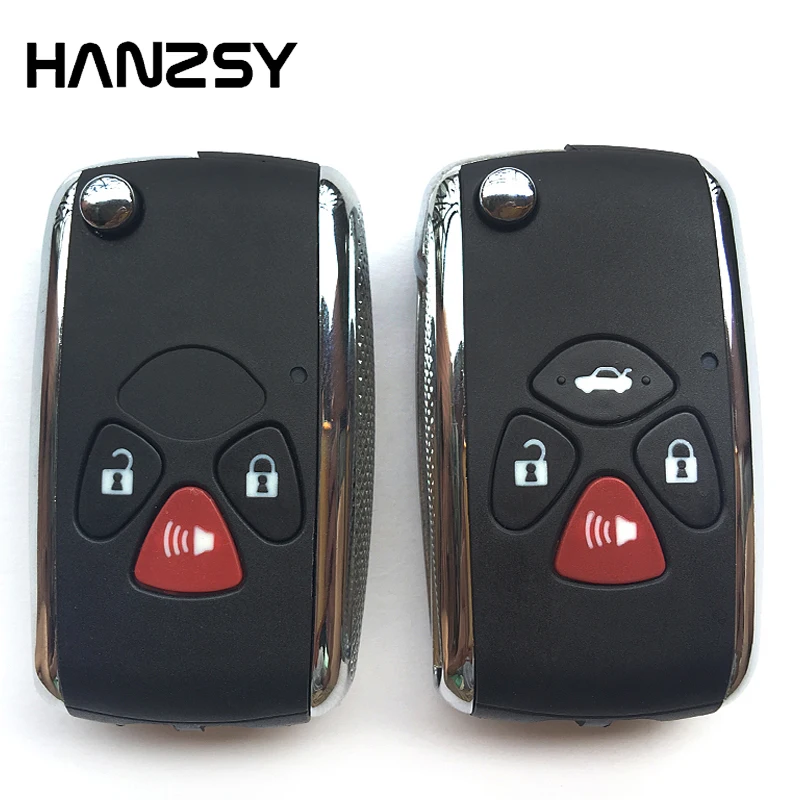 3/4 Buttons Car key Fob For TOYOTA Venza Corolla Camry 2008 2007 2009 2010 Matrix RAV4 Flip Folding Remote key Blank Shell Cover